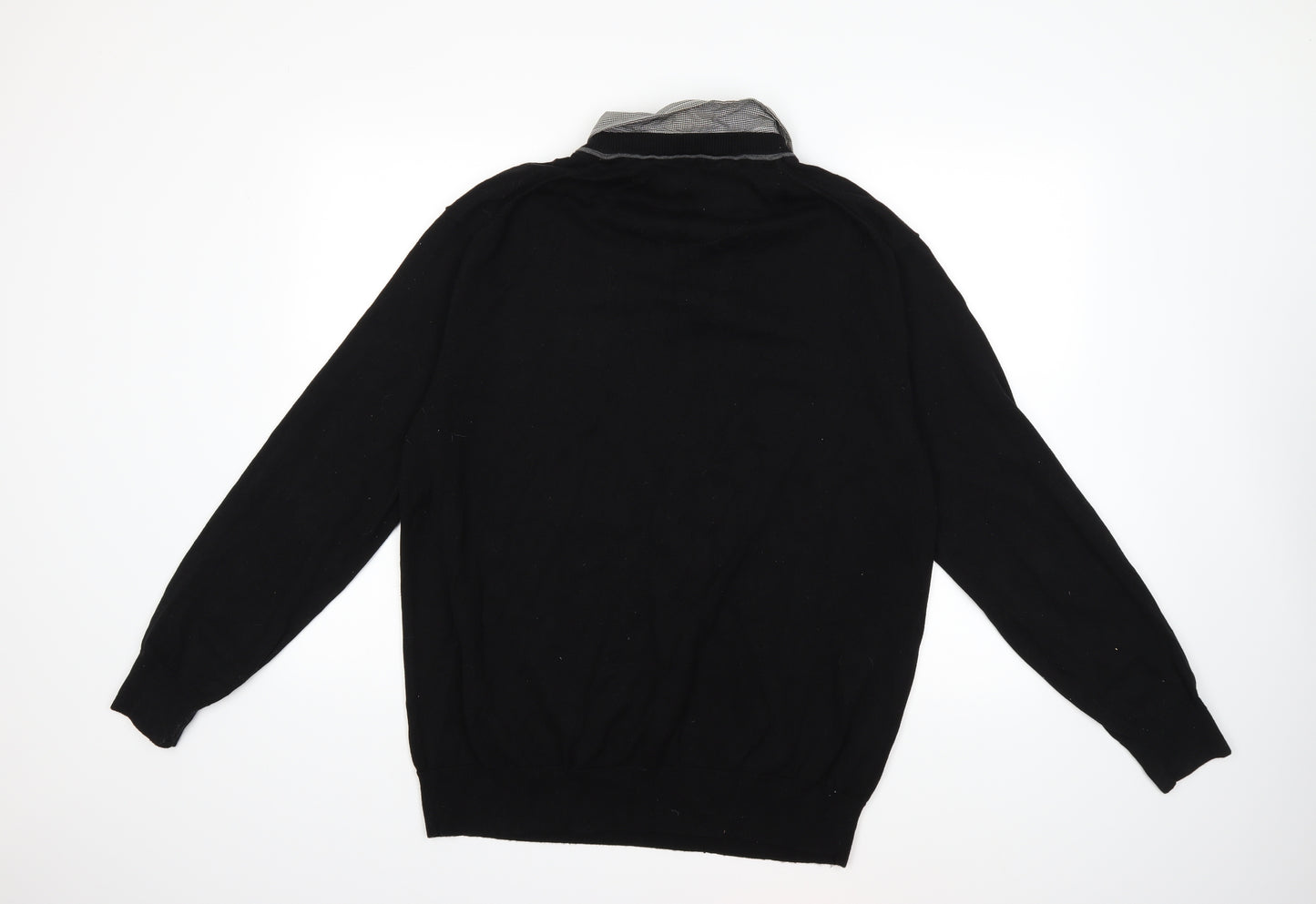 NEXT Mens Black   Pullover Jumper Size XL