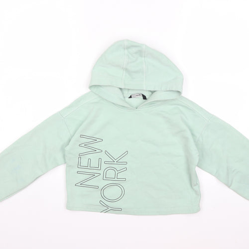 George Girls Green   Pullover Hoodie Size 10 Years  - NEW YORK