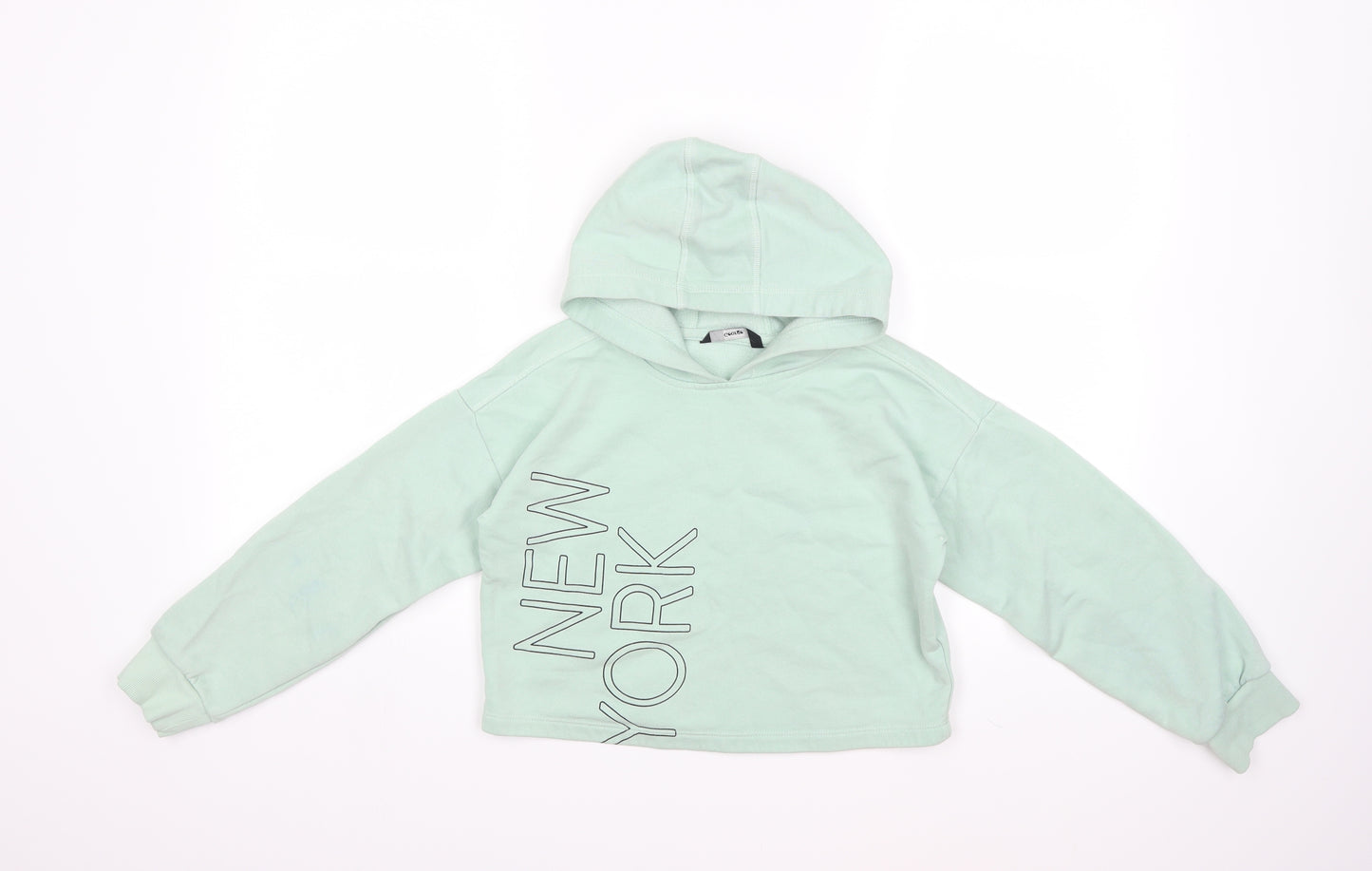 George Girls Green   Pullover Hoodie Size 10 Years  - NEW YORK