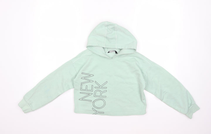 George Girls Green   Pullover Hoodie Size 10 Years  - NEW YORK