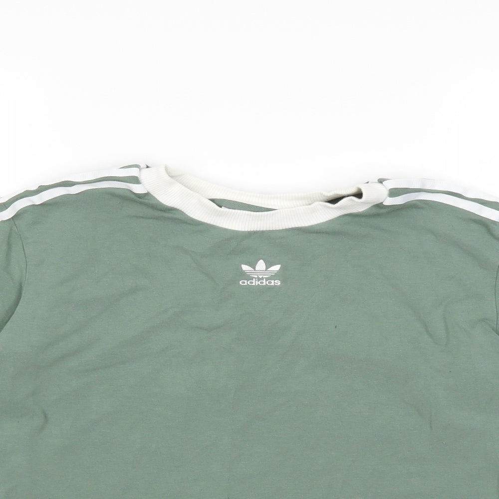 adidas Womens Green   Basic T-Shirt Size 10