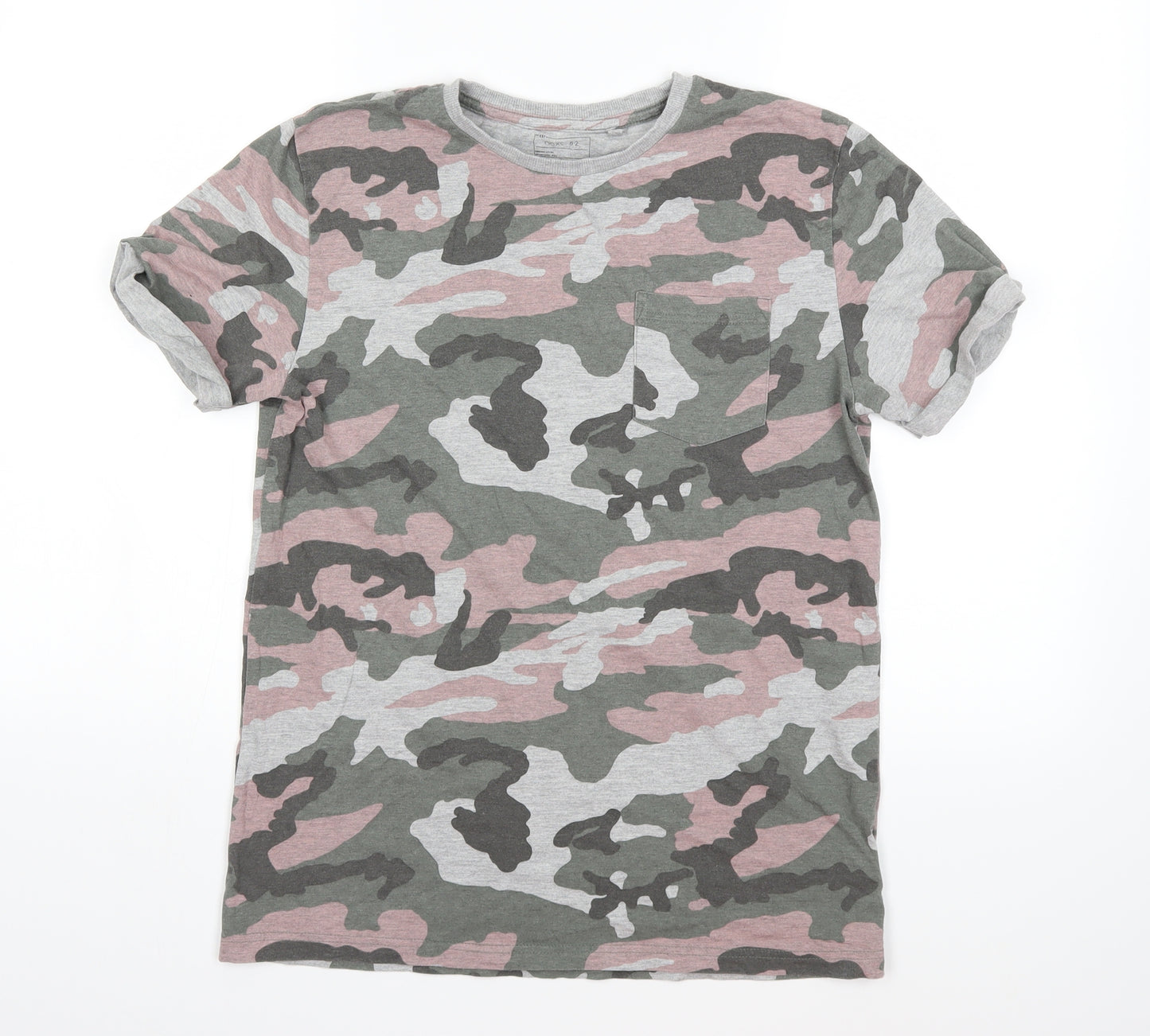 NEXT Boys Grey Camouflage  Basic T-Shirt Size 13 Years