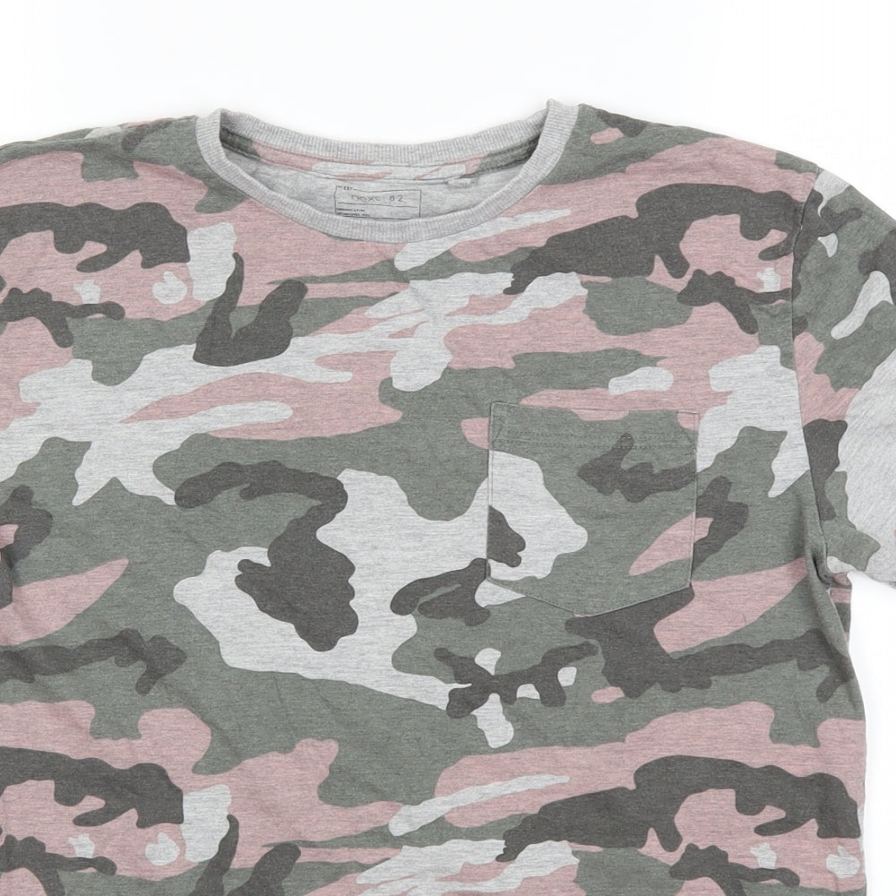 NEXT Boys Grey Camouflage  Basic T-Shirt Size 13 Years