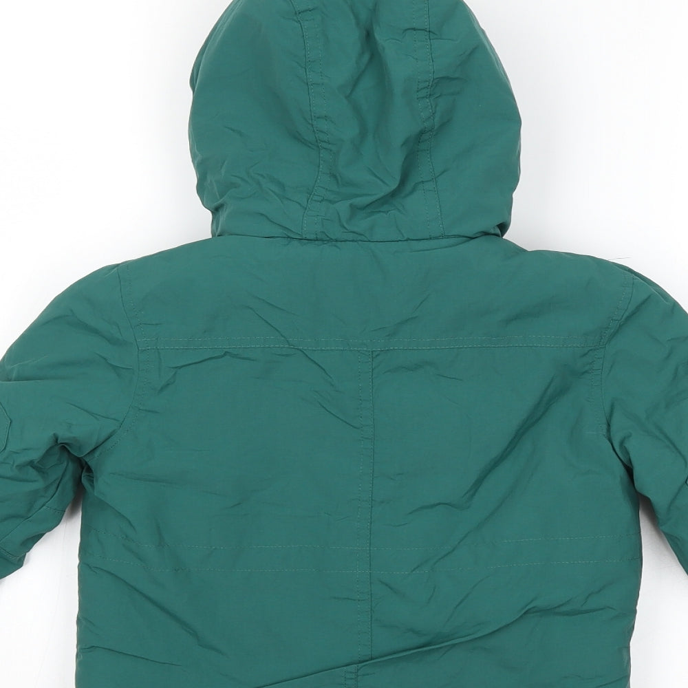 Marks and Spencer Boys Green   Jacket Coat Size 2-3 Years