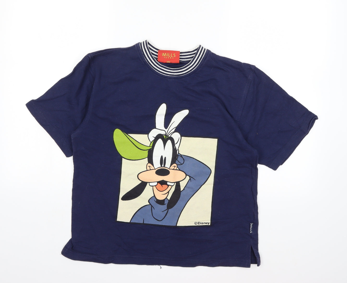 Mickey Mouse Boys Blue   Basic T-Shirt Size 12 Years  - GOOFY