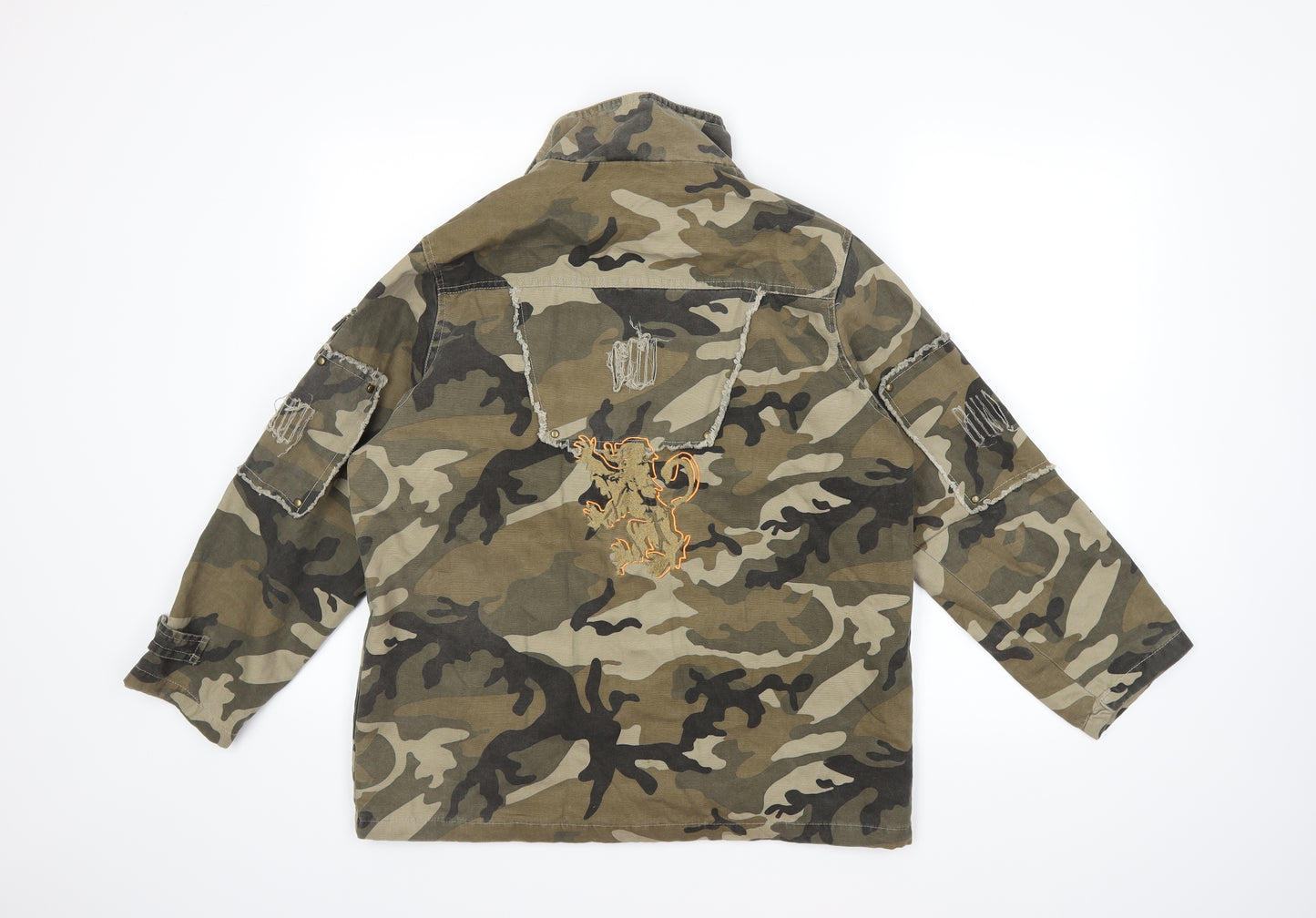 Hikis' Boys Green Camouflage  Jacket Coat Size 13-14 Years