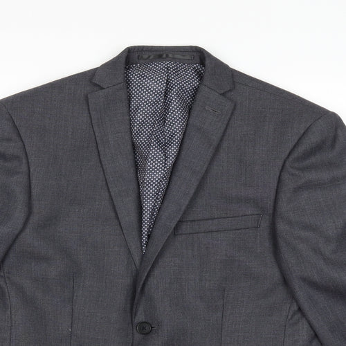 Red Herring Mens Grey   Jacket Suit Jacket Size 36