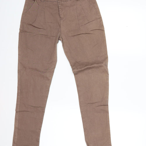 PARISIAN SIGNATURE Womens Brown   Trousers  Size 10 L28 in
