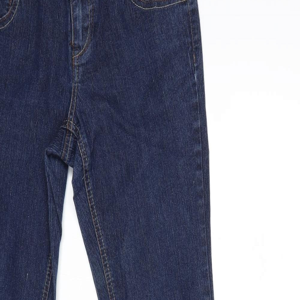 Dorothy Perkins Womens Black  Denim Straight Jeans Size 8 L29 in