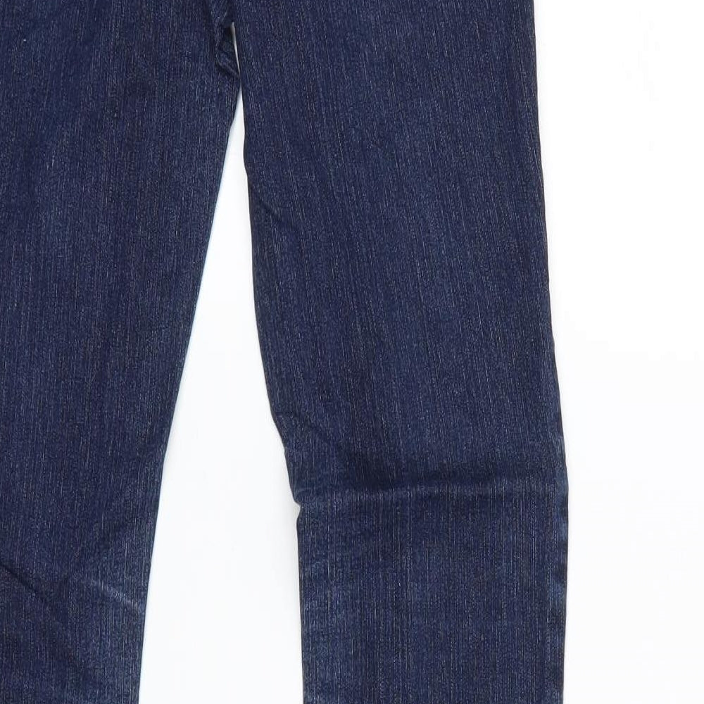 Dorothy Perkins Womens Black  Denim Straight Jeans Size 8 L29 in
