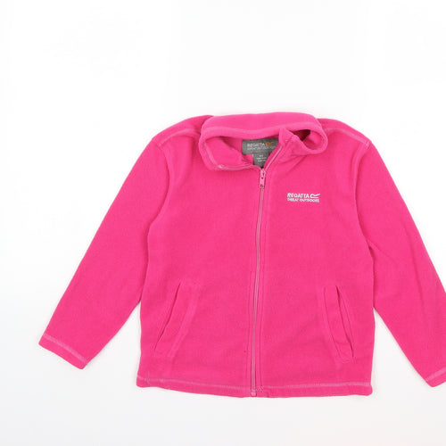 Regatta Girls Pink  Flannel Jacket  Size 5 Years