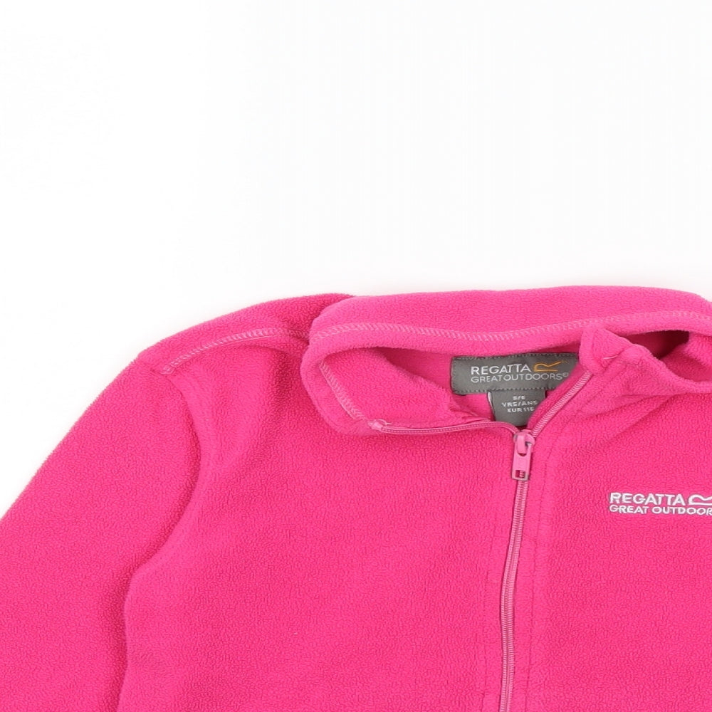 Regatta Girls Pink  Flannel Jacket  Size 5 Years
