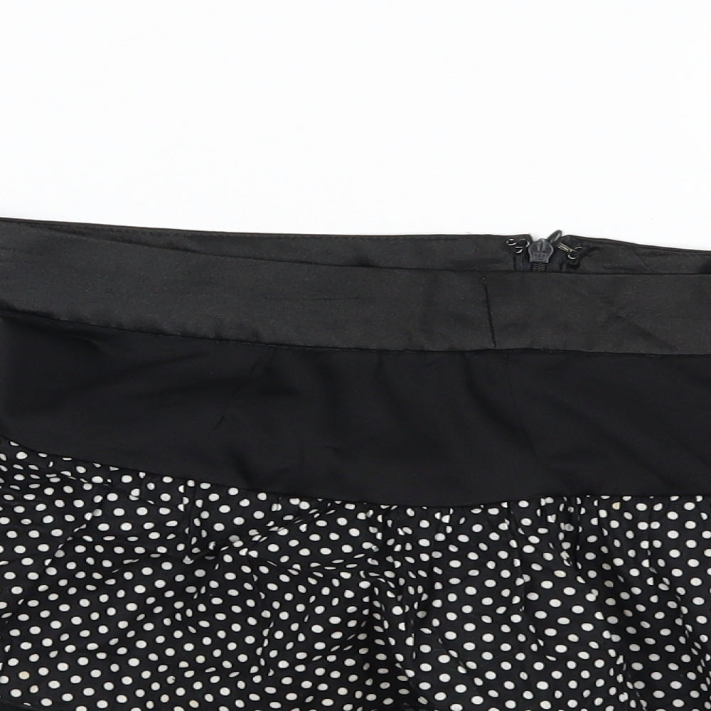 M Butterfly Womens Black   Flare Skirt Size S