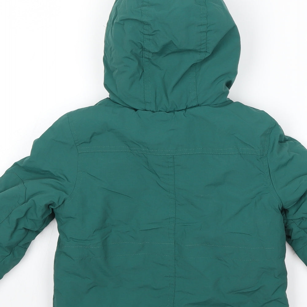 Marks and Spencer Boys Green   Rain Coat Coat Size 2-3 Years
