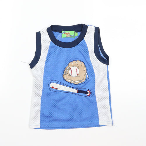 Preworn Boys Blue   Basic Tank Size 2 Years