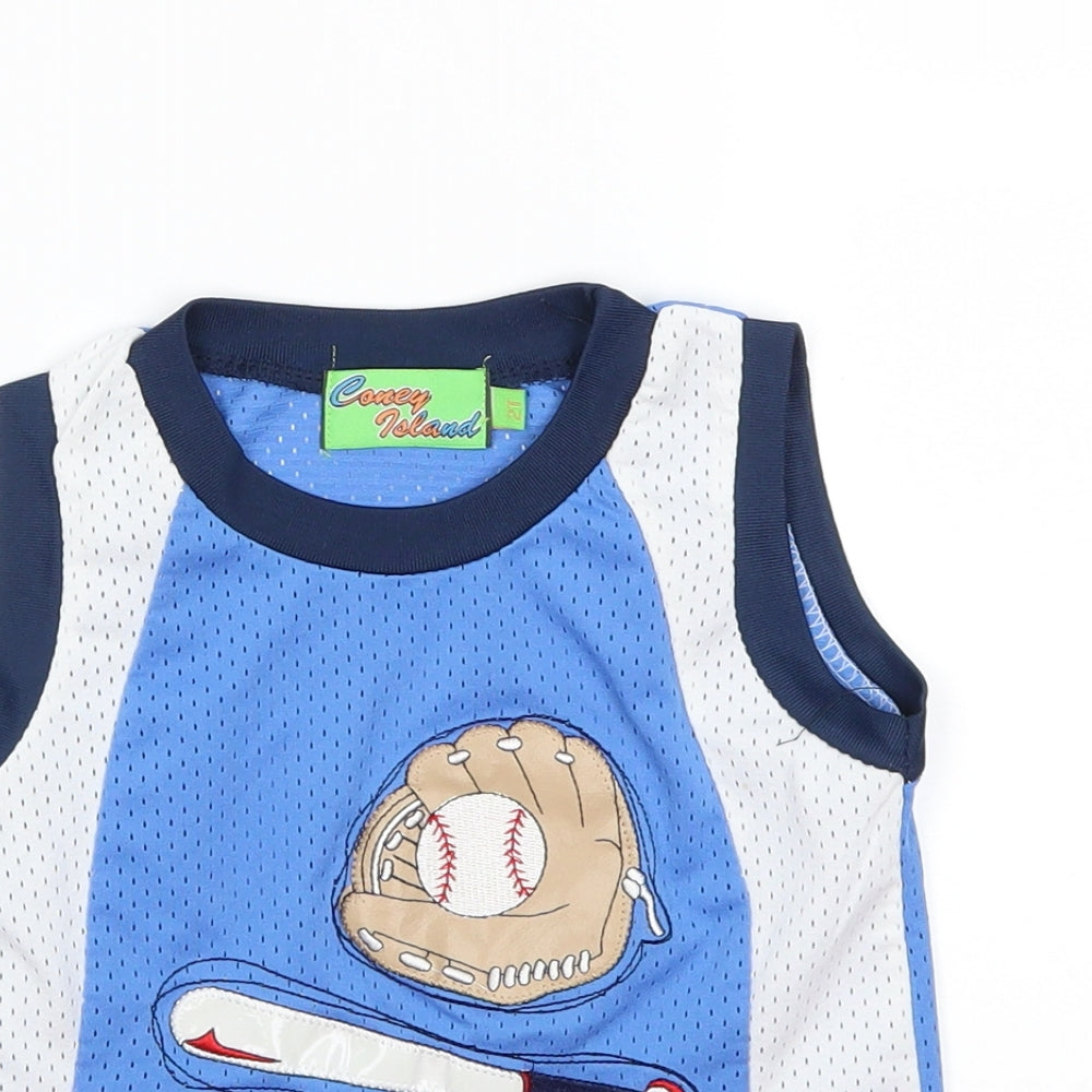 Preworn Boys Blue   Basic Tank Size 2 Years