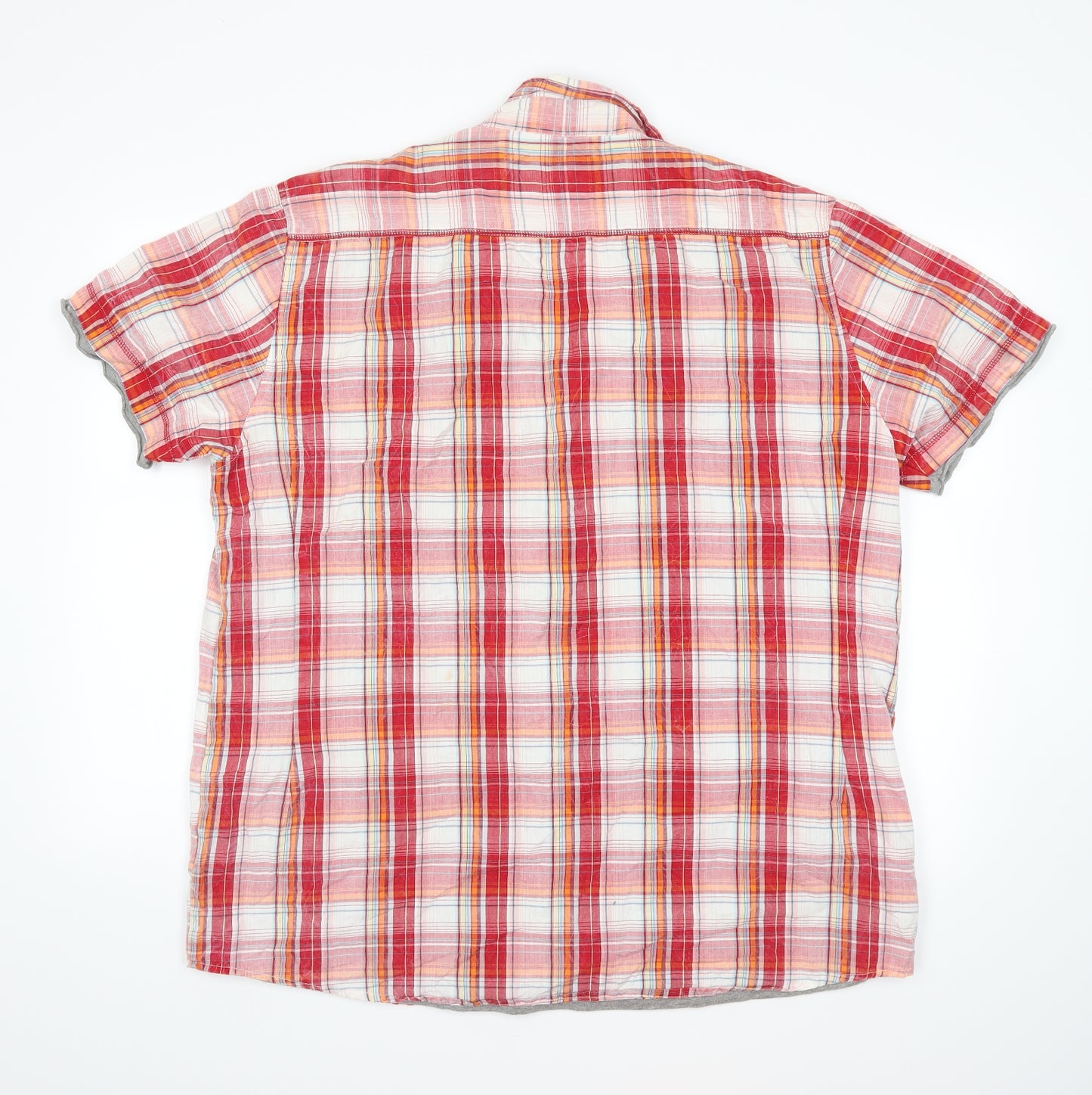 Lee Cooper Mens Red Check   Button-Up Size 2XL