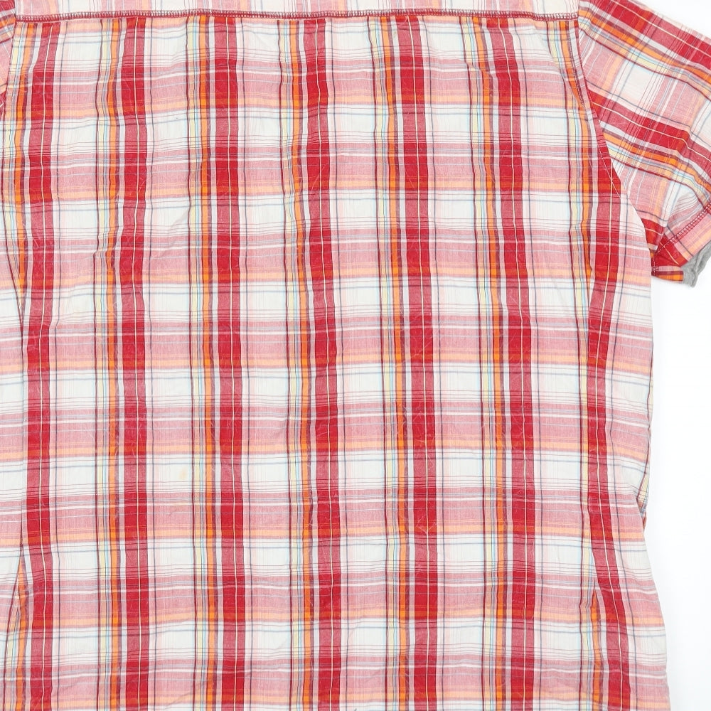 Lee Cooper Mens Red Check   Button-Up Size 2XL