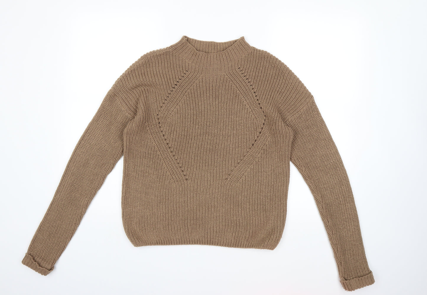 Primark Womens Brown  Knit Pullover Jumper Size 10