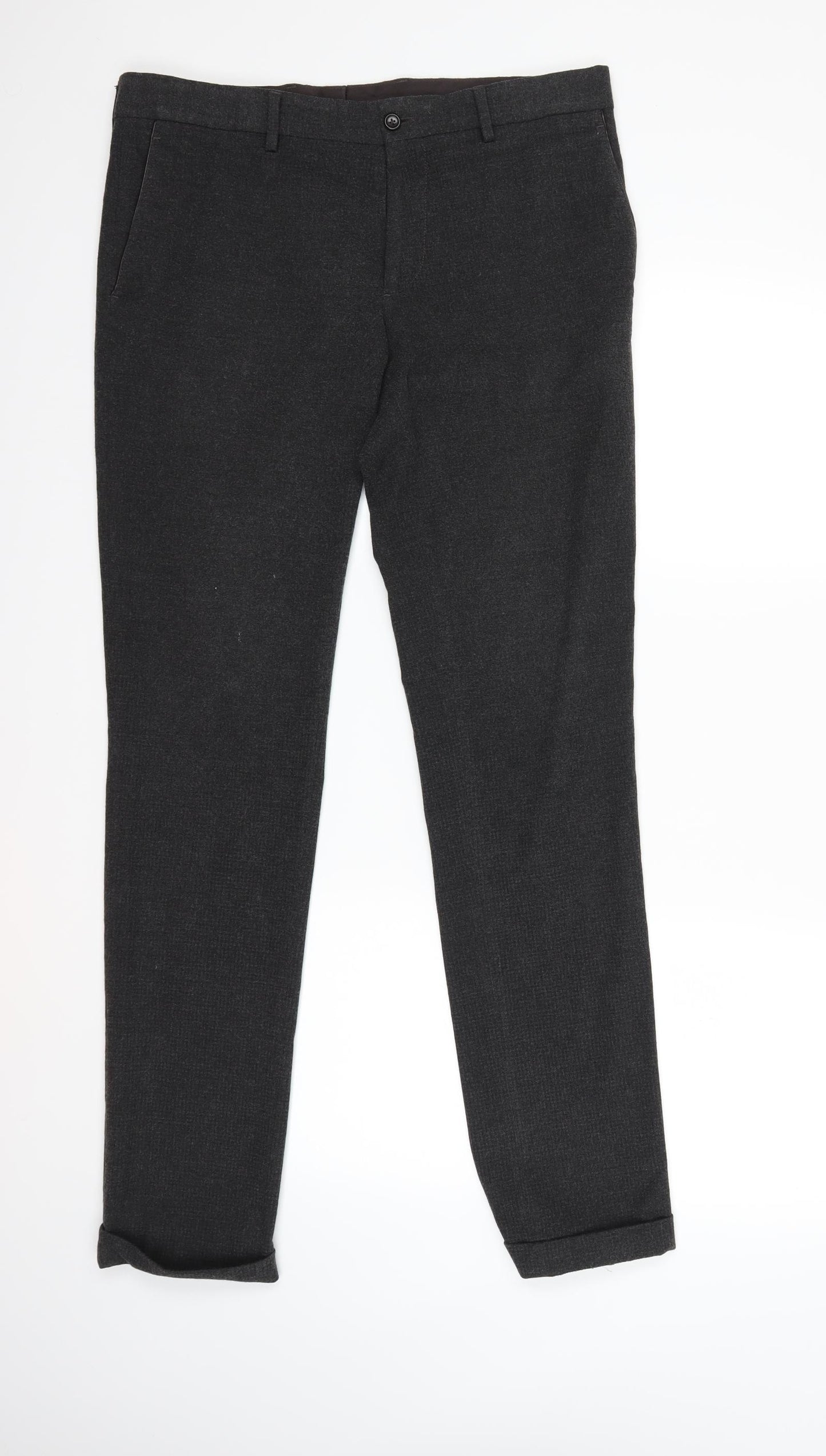 Zara Mens Grey   Trousers  Size 34 in L32 in