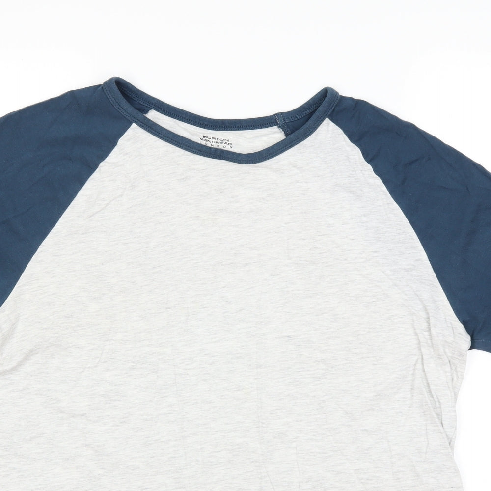Burton Mens Grey    T-Shirt Size M