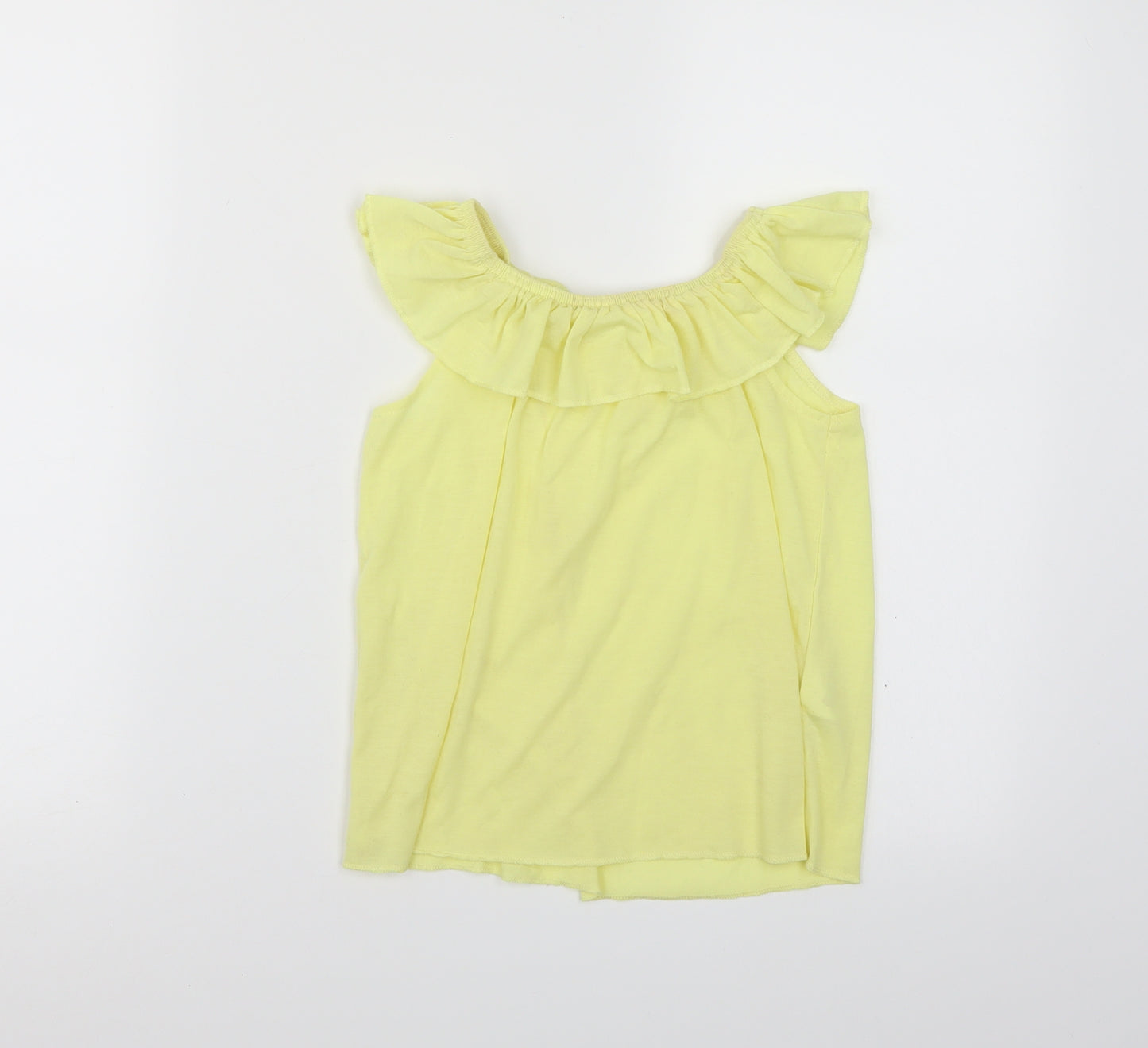 H&M Girls Yellow   Basic T-Shirt Size 5 Years