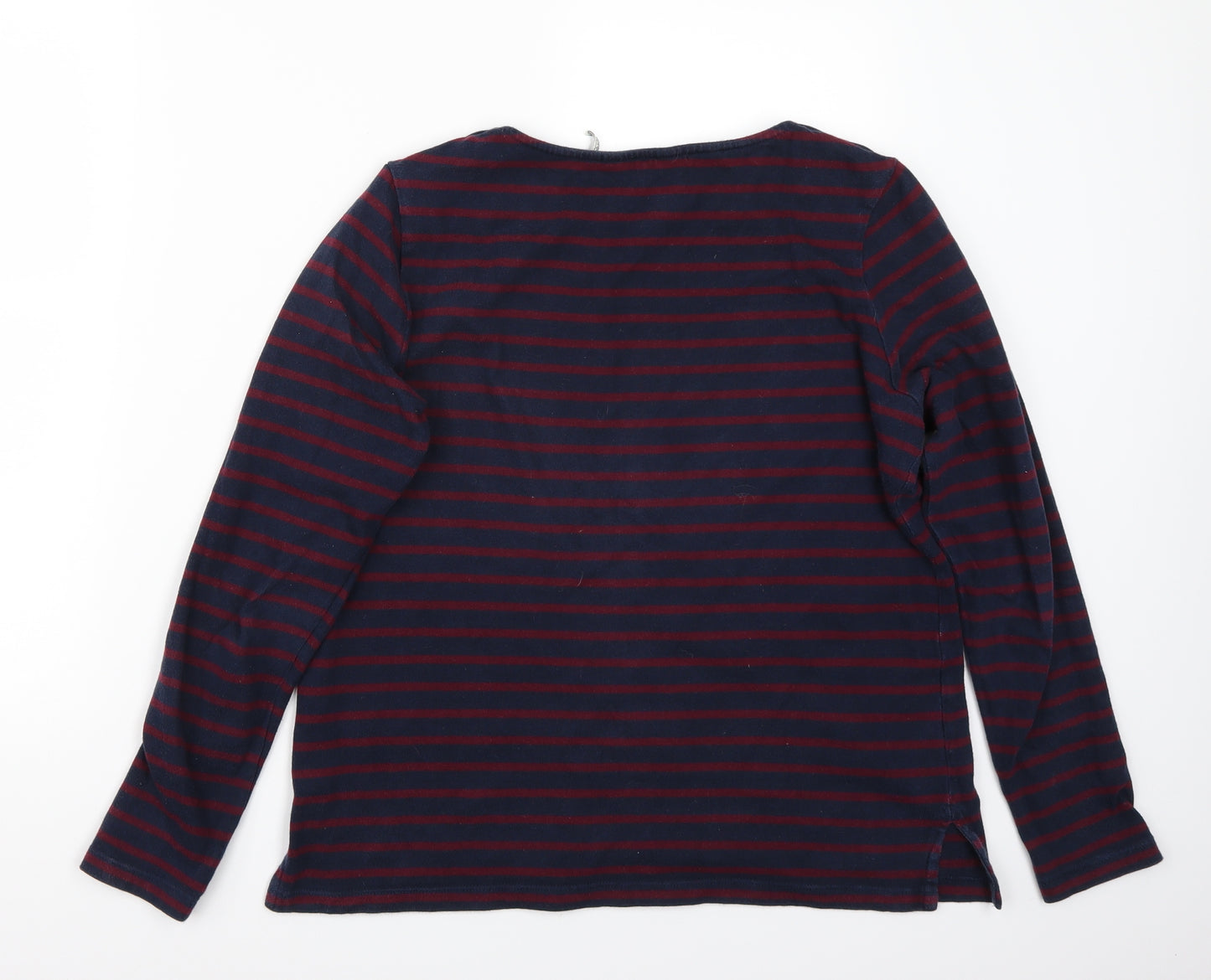 Fatface Womens Blue Striped  Basic T-Shirt Size 10