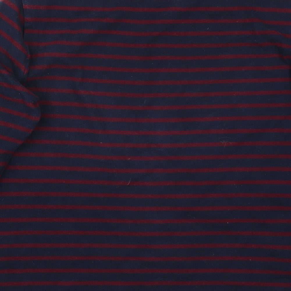 Fatface Womens Blue Striped  Basic T-Shirt Size 10
