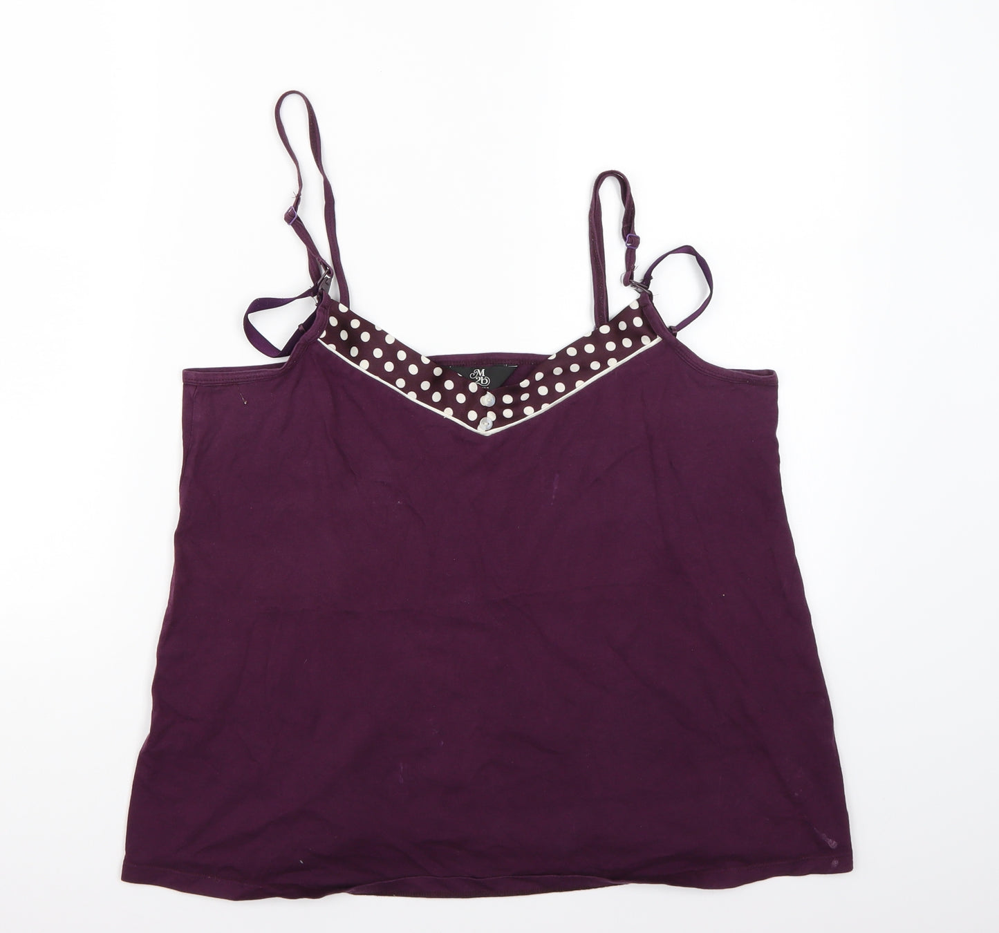 Mother care Womens Purple   Basic Tank Size 14