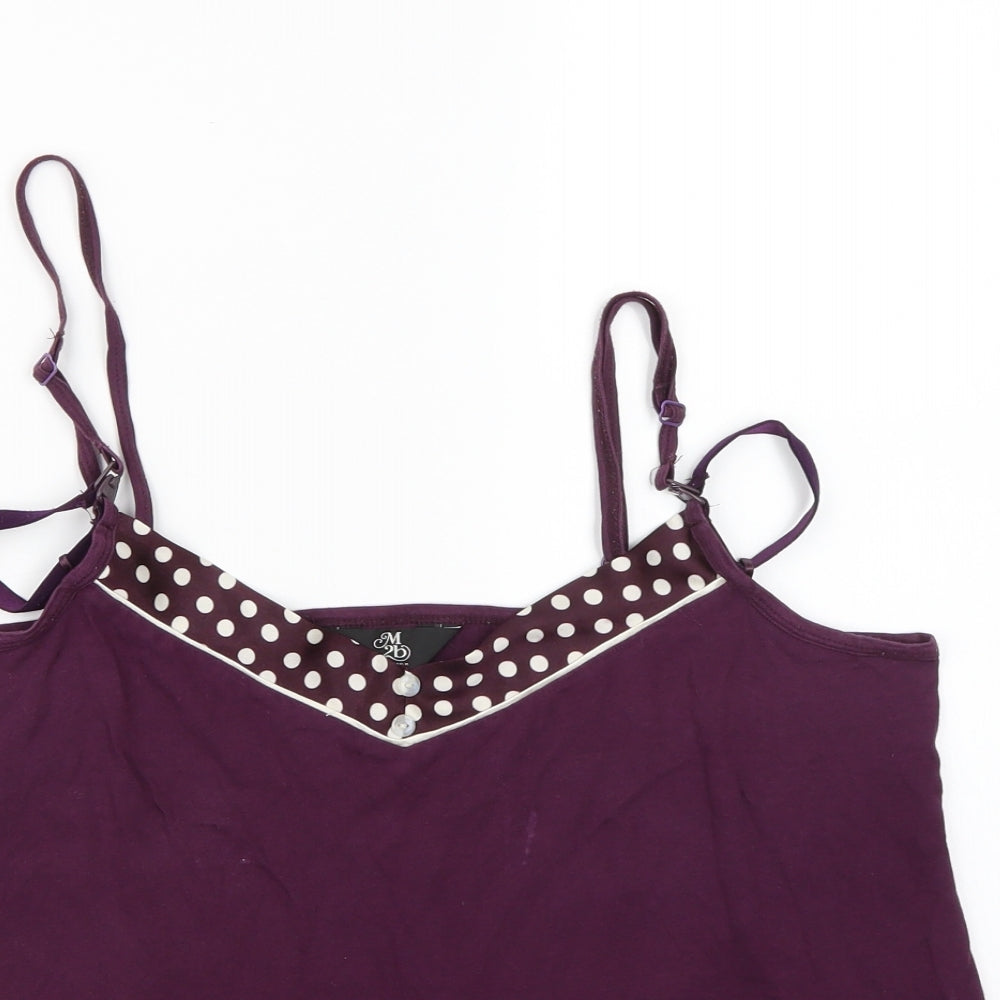 Mother care Womens Purple   Basic Tank Size 14