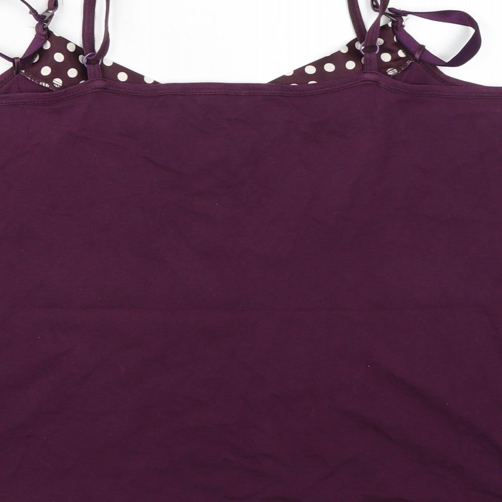 Mother care Womens Purple   Basic Tank Size 14