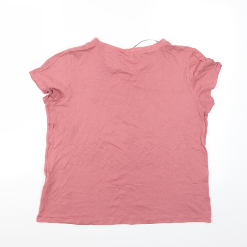 H&M Womens Pink   Basic T-Shirt Size L