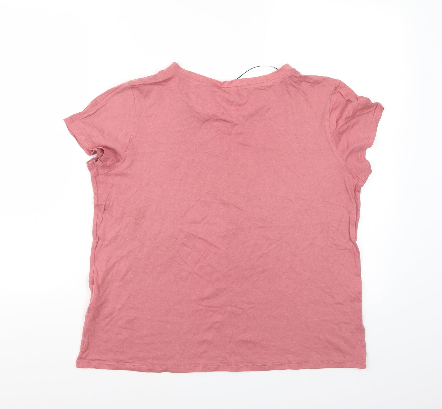H&M Womens Pink   Basic T-Shirt Size L