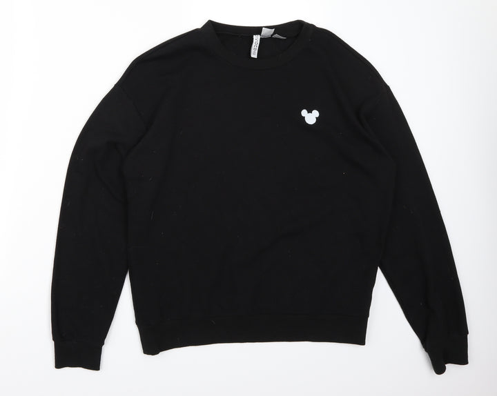 H&M Womens Black   Pullover Jumper Size M