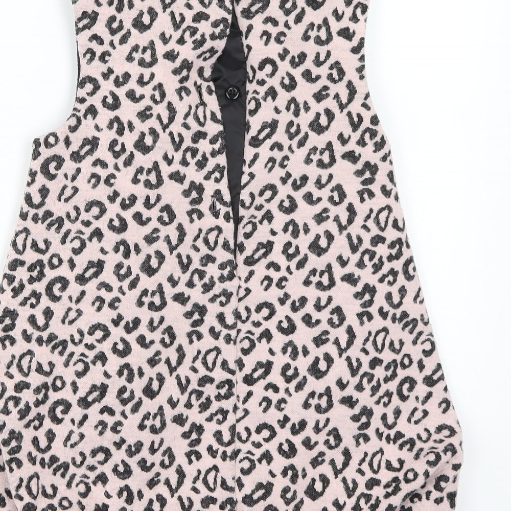 George Girls Pink Animal Print  A-Line  Size 3-4 Years