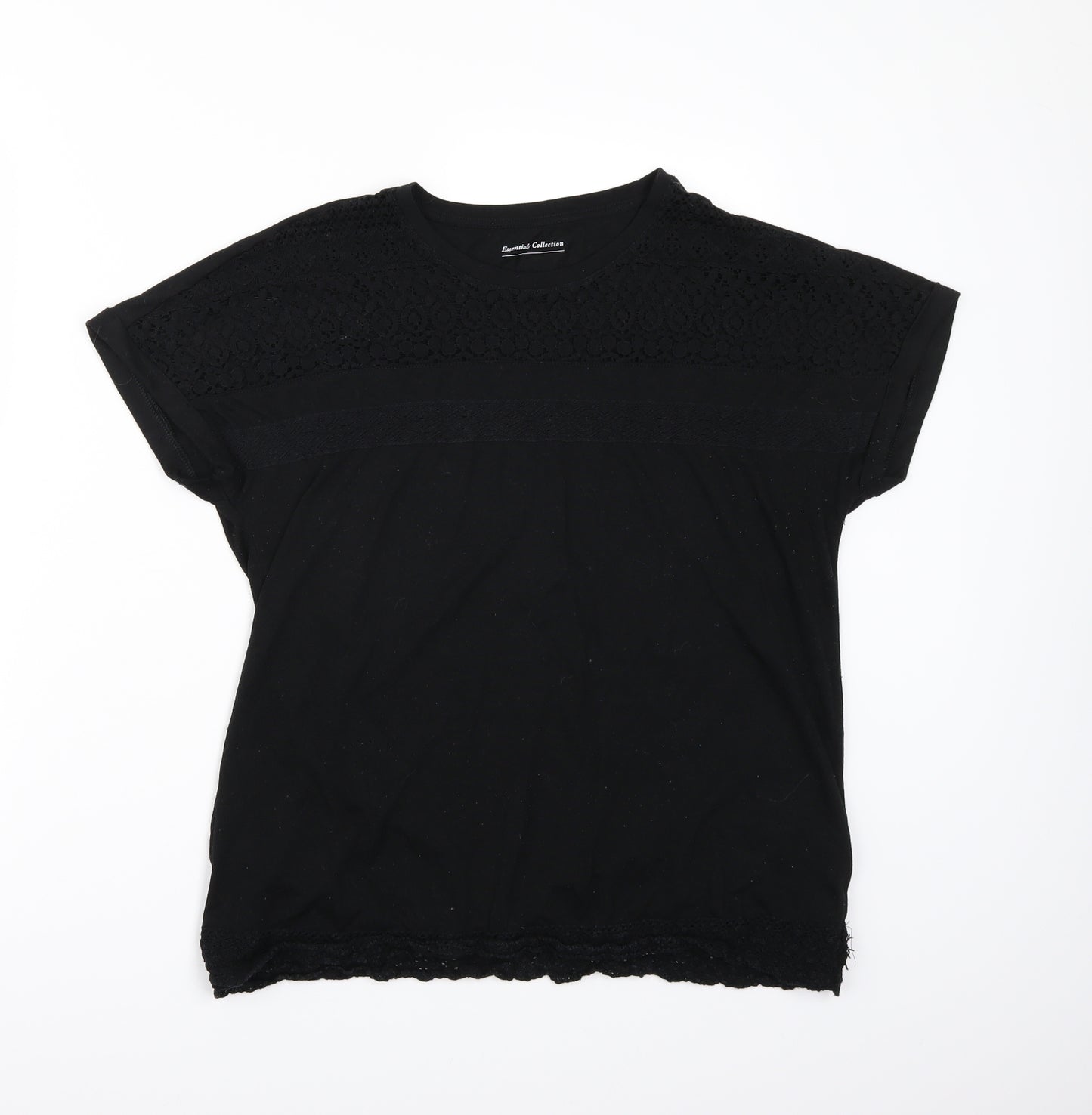 Marks and Spencer Womens Black   Basic T-Shirt Size 14