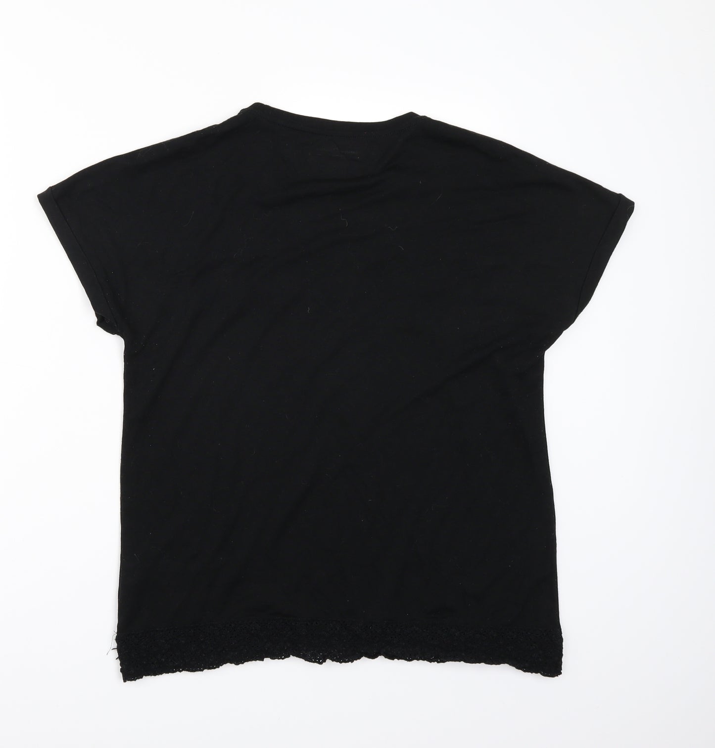 Marks and Spencer Womens Black   Basic T-Shirt Size 14
