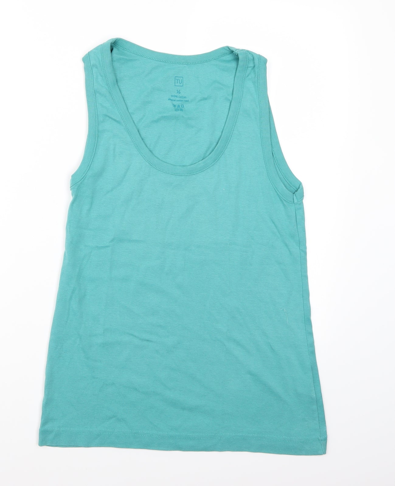 TU Womens Green   Basic T-Shirt Size 16