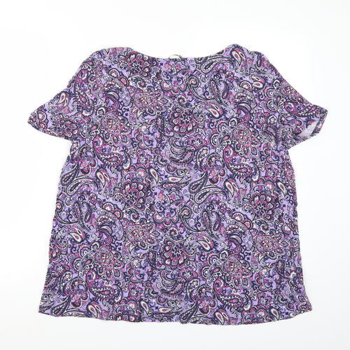 TU Womens Purple   Basic T-Shirt Size 16
