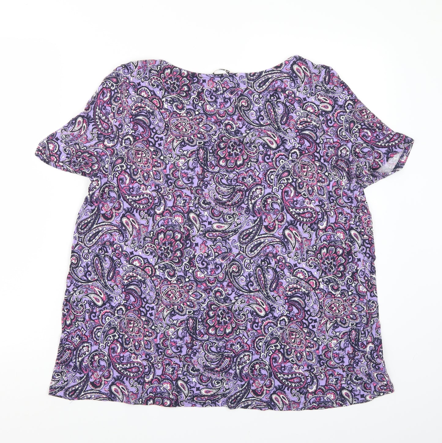 TU Womens Purple   Basic T-Shirt Size 16