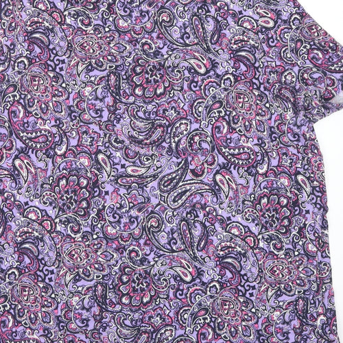 TU Womens Purple   Basic T-Shirt Size 16