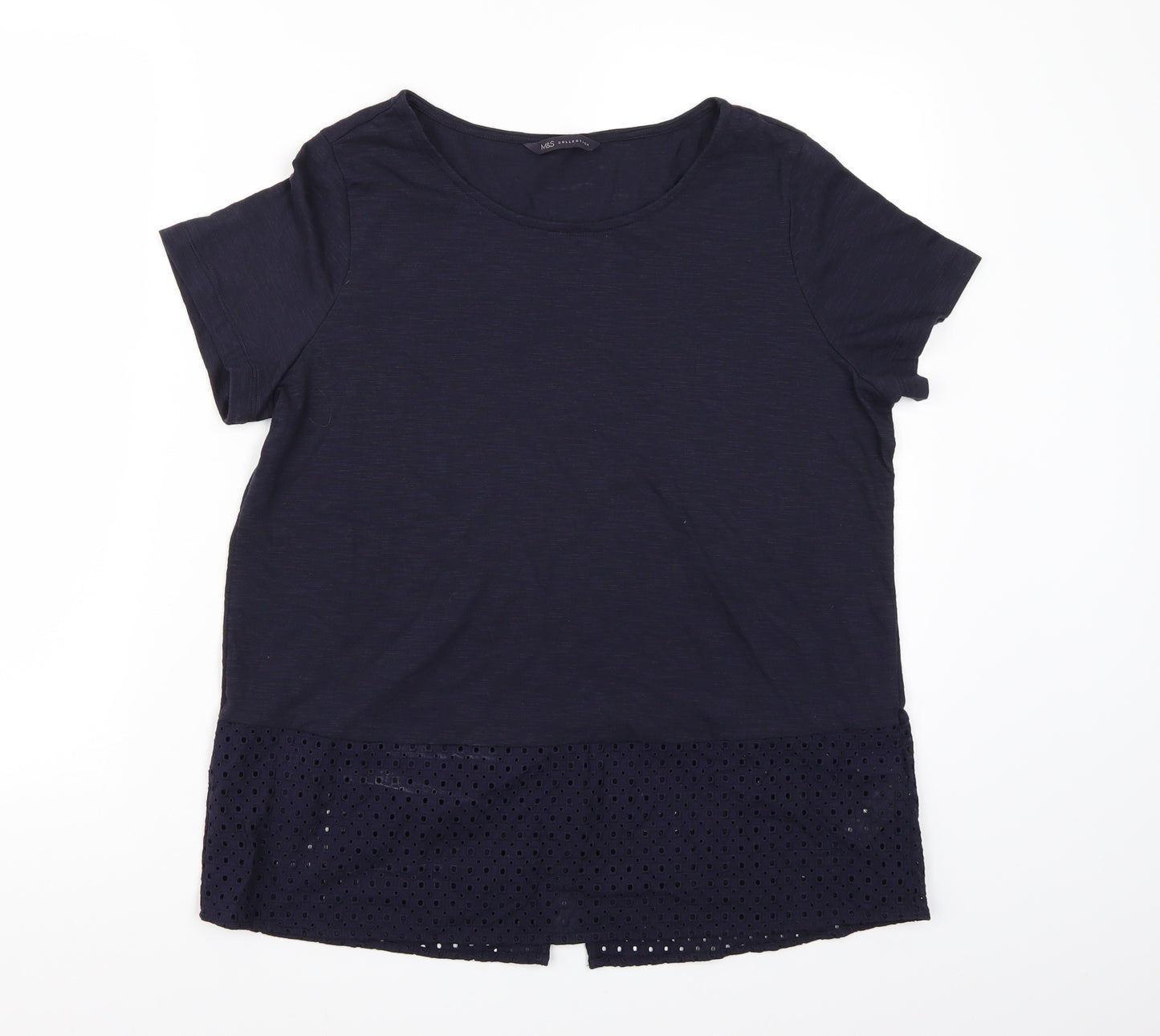 Marks and Spencer Womens Blue   Basic T-Shirt Size 14