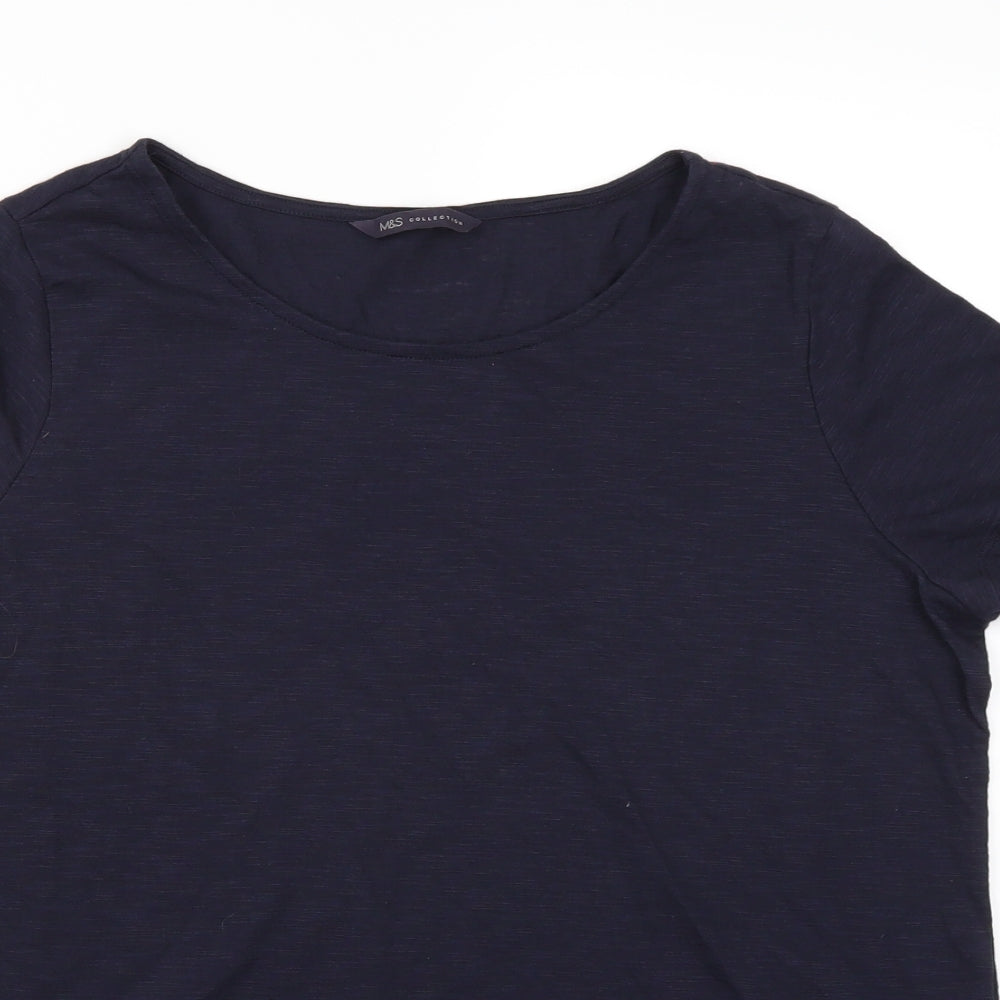 Marks and Spencer Womens Blue   Basic T-Shirt Size 14