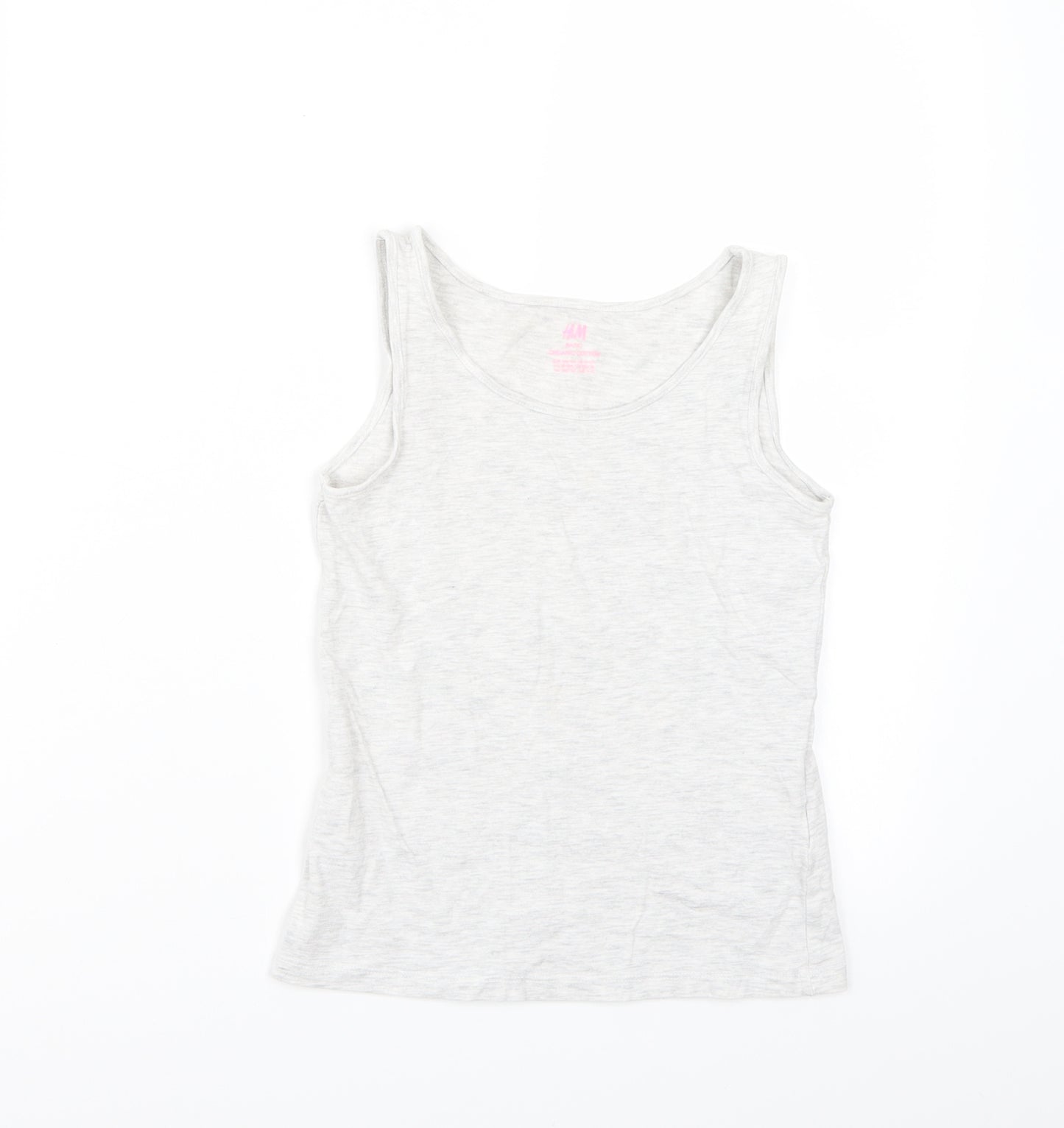 H&M Girls Grey   Basic Tank Size 11 Years