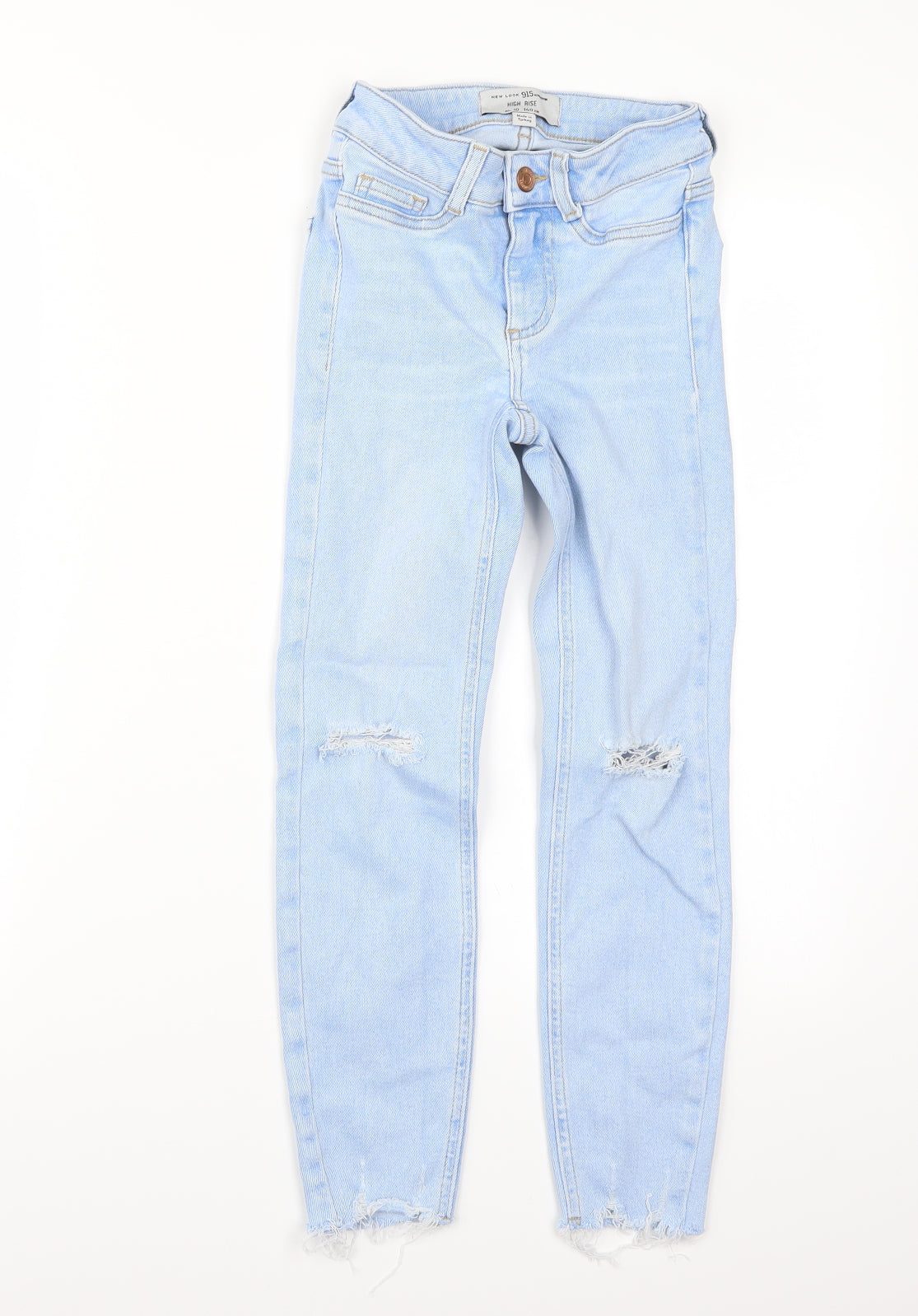 Newlook Girls Blue   Cropped Jeans Size 10 Years