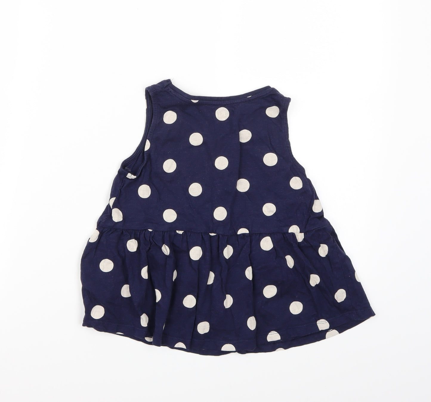 F&F Girls Blue Polka Dot  A-Line  Size 5-6 Years
