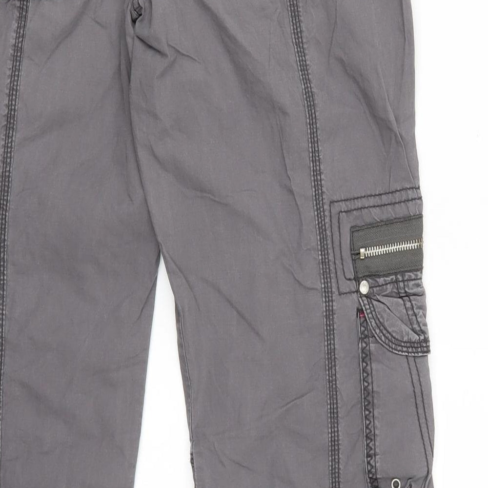 Newlook Womens Grey   Cargo Trousers Size 14 L30 in