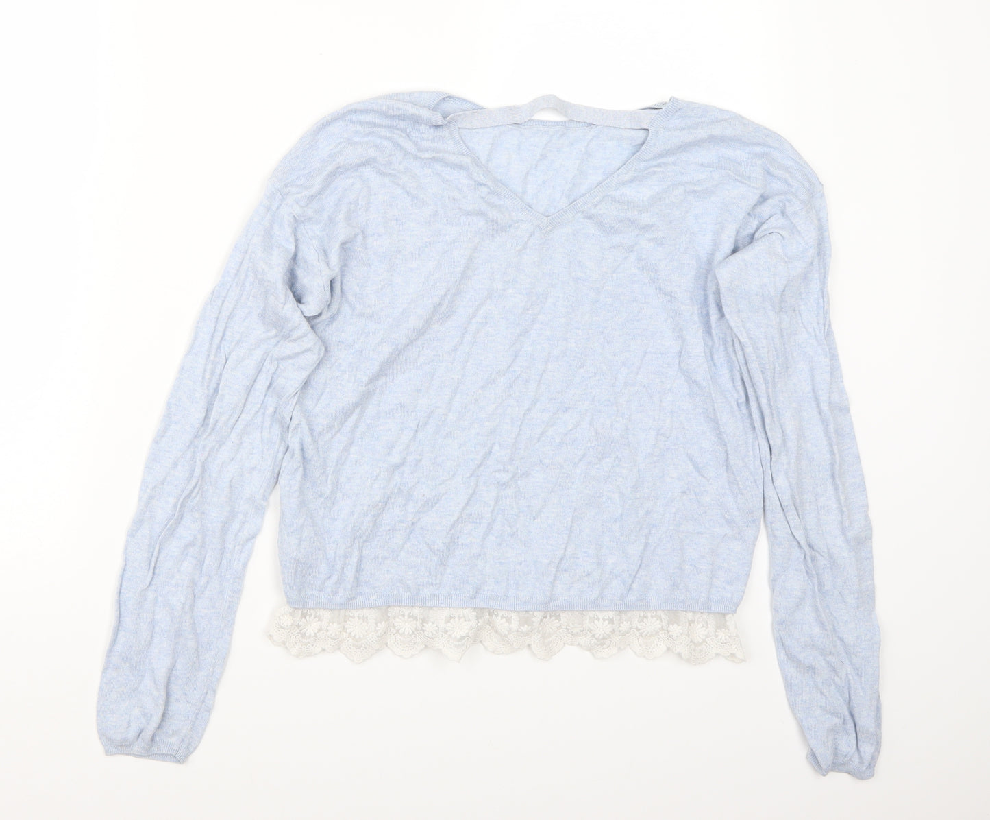 H&M Girls Blue   Pullover Jumper Size 13 Years