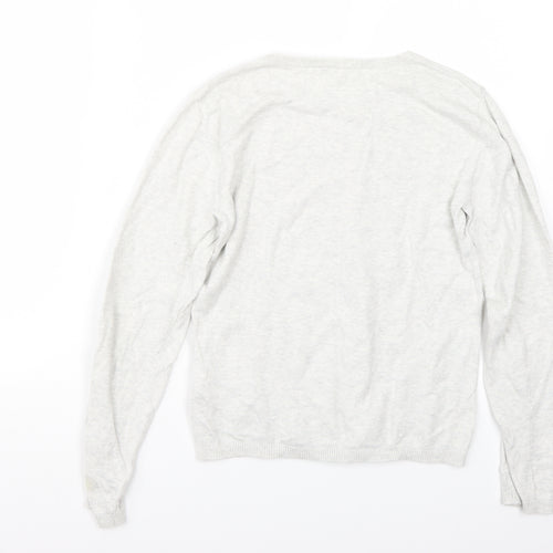 H&M Girls Grey   Pullover Jumper Size 11 Years