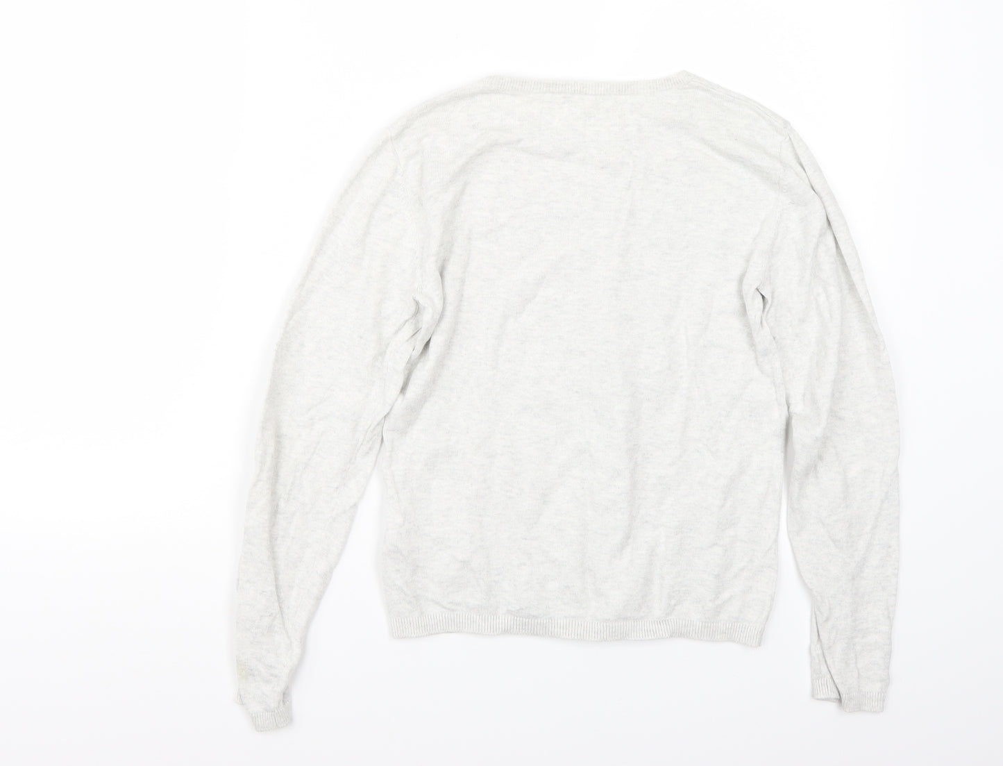 H&M Girls Grey   Pullover Jumper Size 11 Years